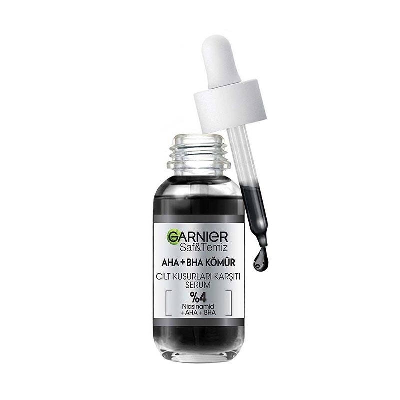 سرم زغالی AHA + BHA گارنیه حاوی نیاسینامید - 30ml - Main Image